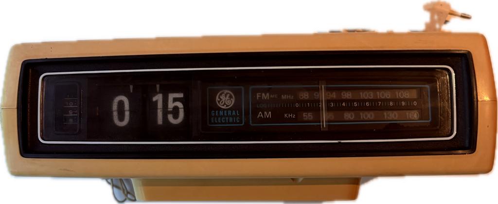 General Electric wekkerradio first generation, Audio, Tv en Foto, Radio's, Gebruikt, Overige typen, Ophalen of Verzenden