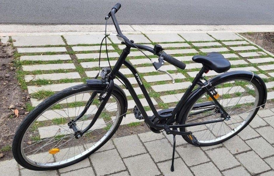 Nette zwarte B'TWIN Damesfiets / Stadsfiets – Elops 120, Ophalen, Zo goed als nieuw, Overige merken