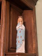 Statue ancienne de Marie en terre cuite, Antiquités & Art, Enlèvement ou Envoi