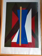 Wobbe Alkema  1900  - 1984   Abstracte Compositie, Envoi