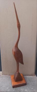 Héron en bois, Antiquités & Art, Enlèvement ou Envoi