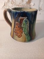 Vlaams aardewerk bier/wijn pul pot druifmotief, Antiek en Kunst, Ophalen of Verzenden