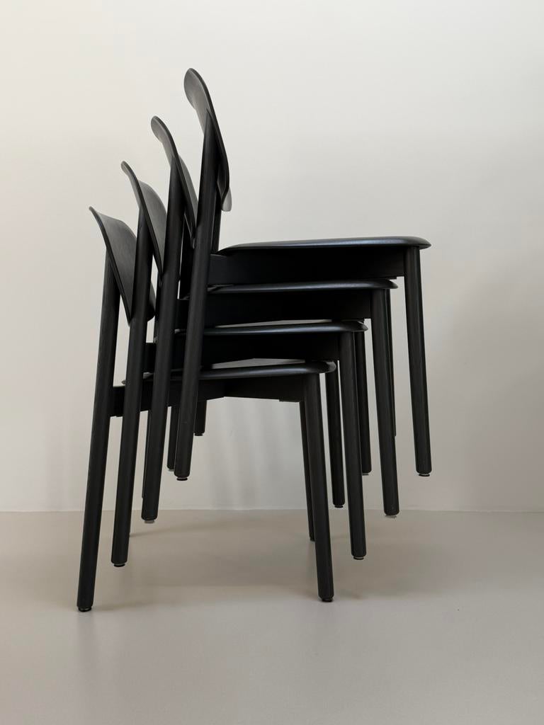 HAY Soft Edge 60 - Soft Black, Maison & Meubles, Chaises, Scandinavisch, Comme neuf, Enlèvement, Bois