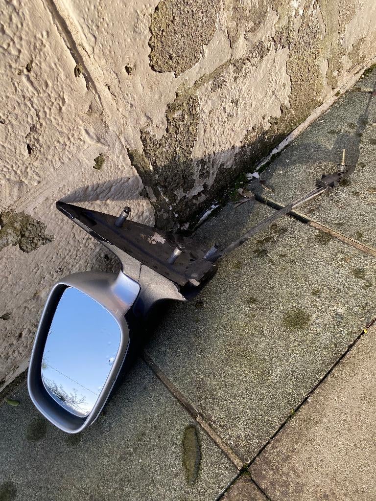 VW Polo 6n2 linker achteruitkijkspiegel - grijs, Ophalen, Gebruikt, Volkswagen