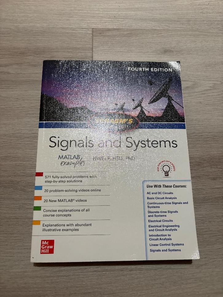Signals and Systems, Boeken, Studieboeken en Cursussen, Zo goed als nieuw, Hoger Onderwijs, Ophalen of Verzenden