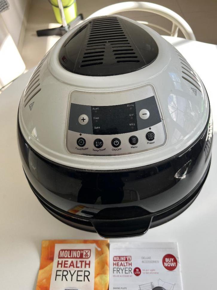 Health Fryer, merk Molino,, Elektronische apparatuur, Stoomapparaten, Zo goed als nieuw, Ophalen of Verzenden