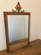 Vergulde messing spiegel, Antiek en Kunst, Ophalen of Verzenden, Rechthoekig, Minder dan 50 cm, Minder dan 100 cm