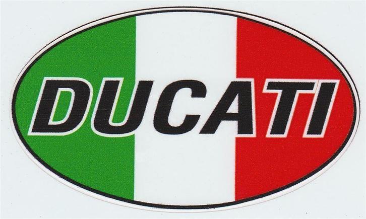 Ducati Italiaanse vlag sticker #1, Motoren, Accessoires | Stickers, Verzenden