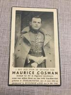 Soldaat Cosman Ingelmunster gesneuveld Boulogne a zee 1940, Verzamelen, Bidprentjes en Rouwkaarten, Verzenden, Bidprentje