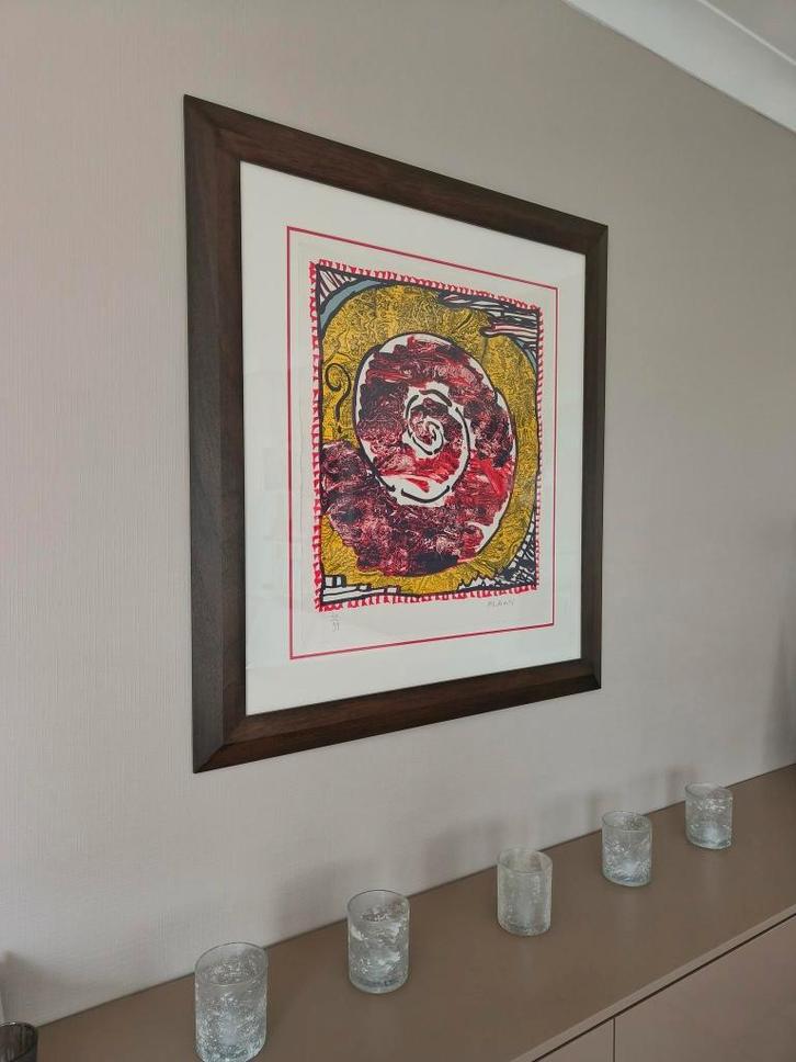 Alechinsky professioneel ingelijst, Antiek en Kunst, Kunst | Litho's en Zeefdrukken, Ophalen of Verzenden