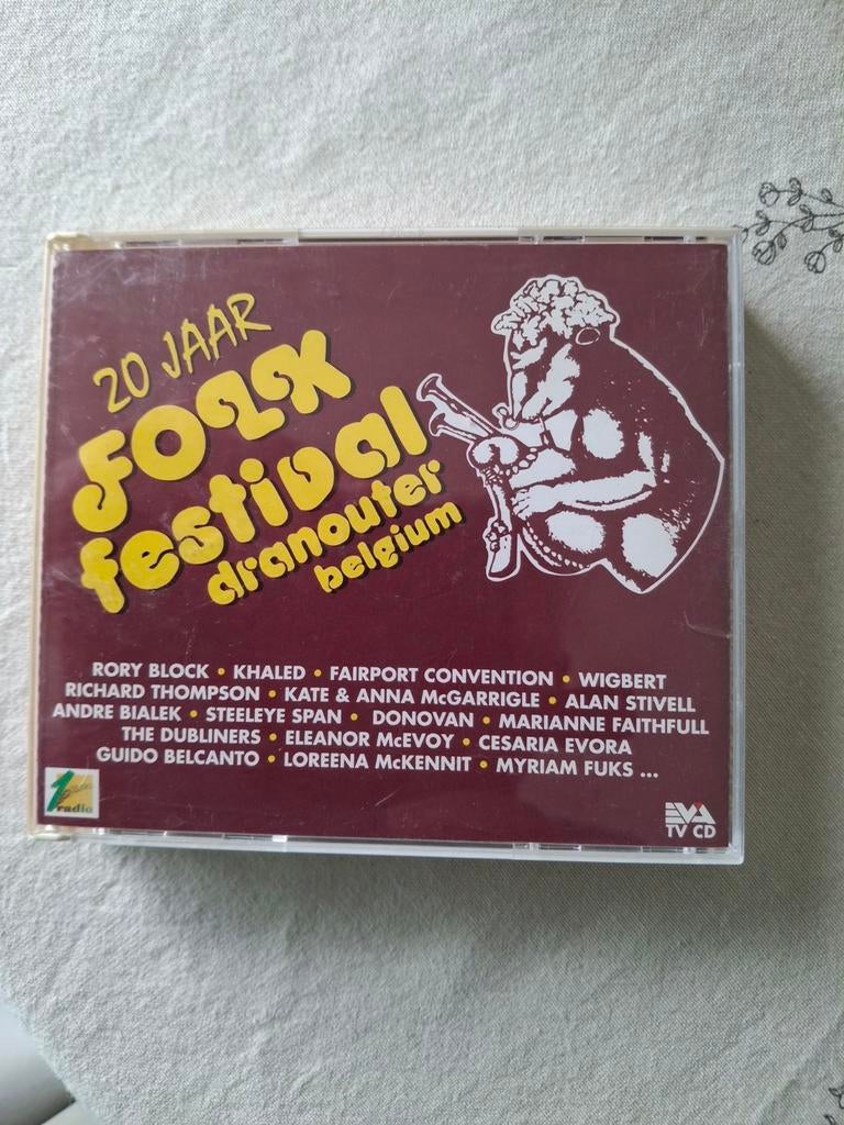Dubbel cd 20 jaar folk festival dranouter belgium, Ophalen of Verzenden