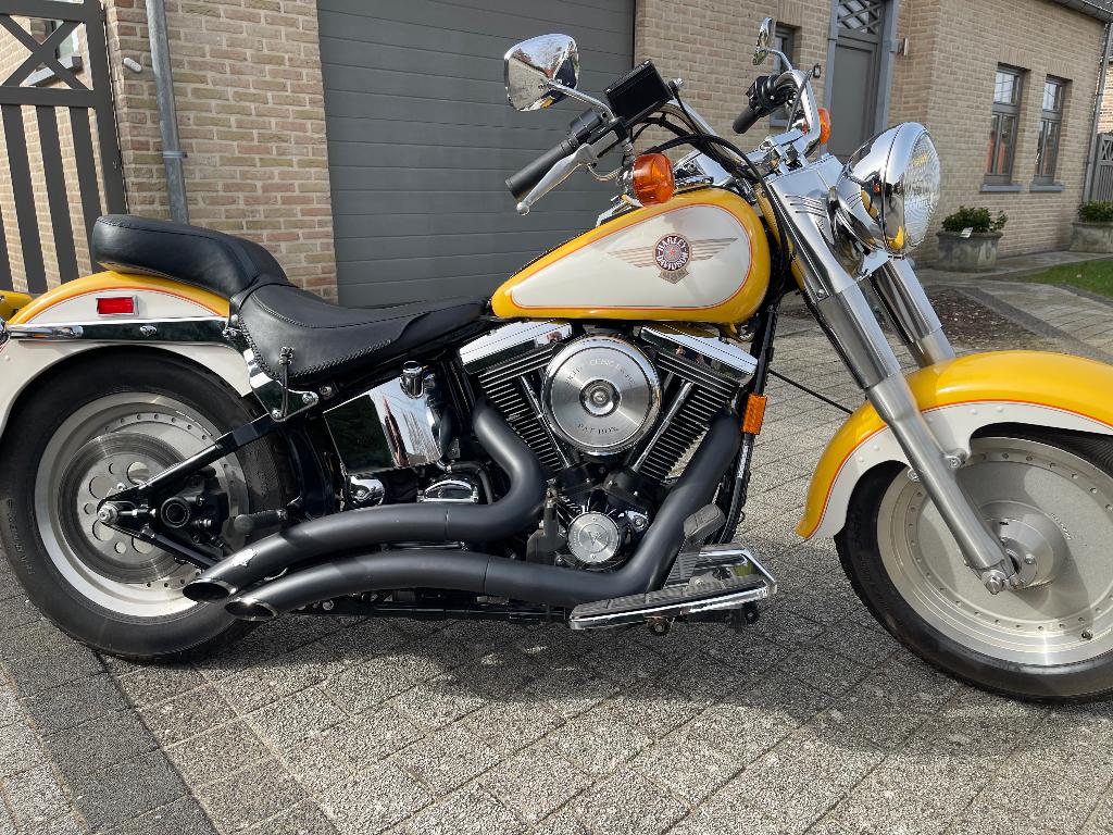 Harley davidson fat boy, Motoren, 2 cilinders, Sportuitlaat, 1340 cc, Nieuw