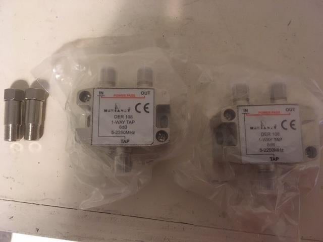 578. 1-way tap 8db 5-2250Mhz, Ophalen of Verzenden, Nieuw