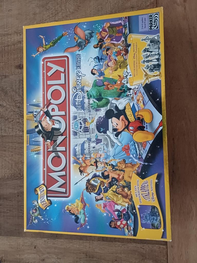Monopoly Disney 3D kasteel, Hobby en Vrije tijd, Gezelschapsspellen | Bordspellen, Ophalen of Verzenden