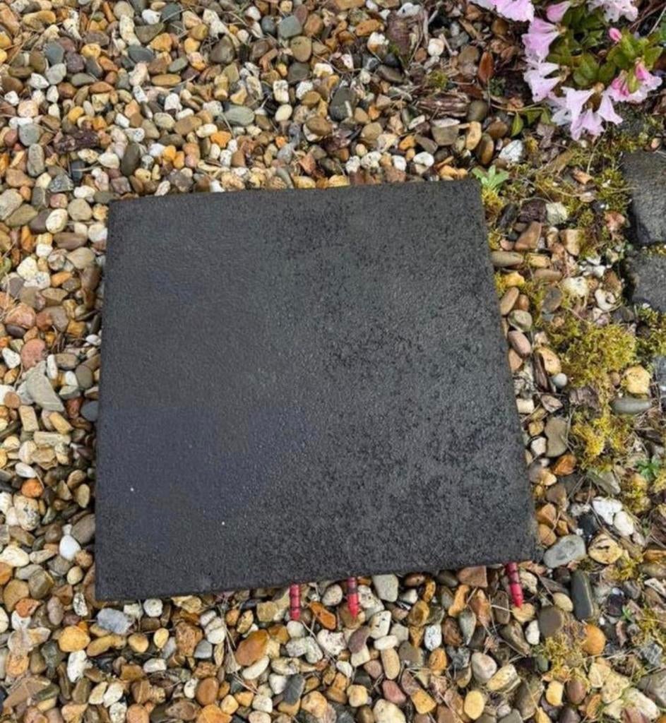 Rubberen tegels 50x50x7 speeltoestel ed +/-30m2, Tuin en Terras, Ophalen, Gebruikt, Rubber, 10 m² of meer