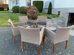 5 chaises en osier super luxe avec coussins, Jardin & Terrasse, Ensembles de jardin, Enlèvement, Comme neuf, Osier