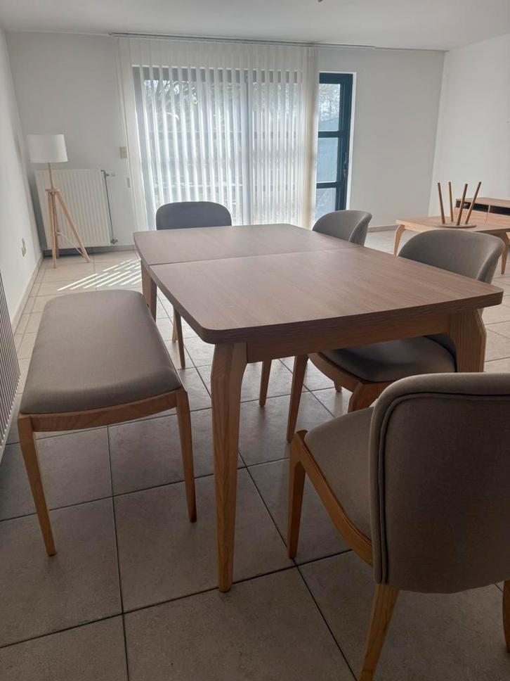 Complete woonkamer set te koop: Vivense, Huis en Inrichting, Complete eetkamers, Zo goed als nieuw, 4 tot 6 stoelen, Ophalen