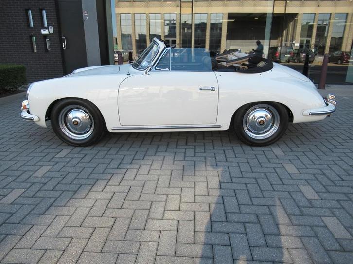 Porsche 356 B 1600 Super BT5 Cabrio Reutter-Zeer goede staat, Auto's, Oldtimers, Bedrijf, Te koop, Open dak, Radio, Porsche, Benzine