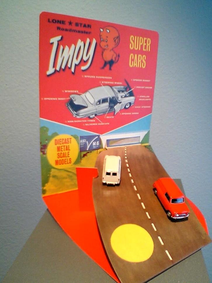 Lot 2x MINI VAN 1/76 CARARAMA +1 Display IMPY LONE-STAR Neuf, Hobby en Vrije tijd, Modelauto's | Overige schalen, Nieuw, Auto