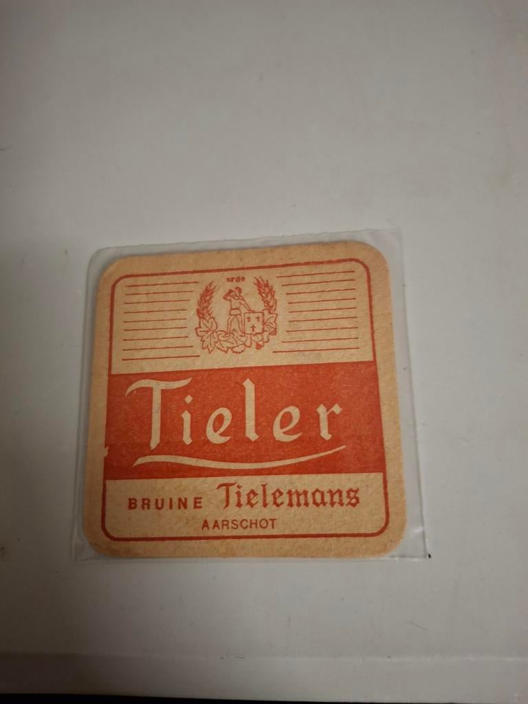 Oud bierviltje tieler tielemans aarschot, Verzamelen, Biermerken, Ophalen of Verzenden