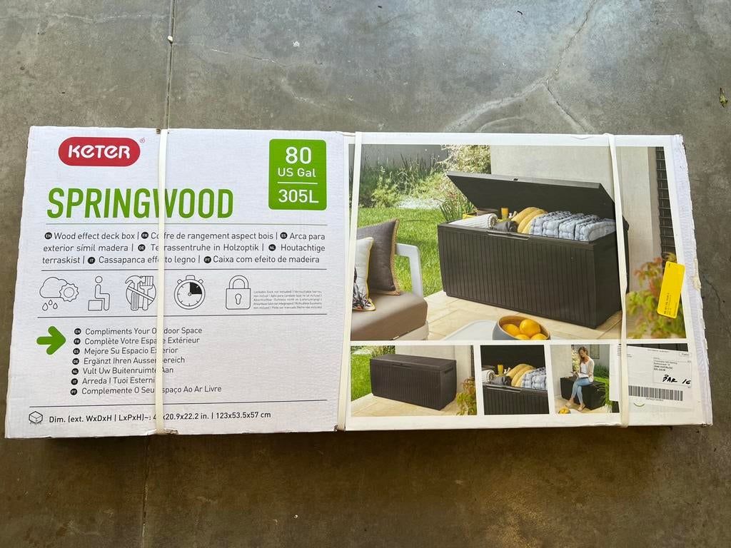 Grand coffre de jardin, Jardin & Terrasse, Enlèvement, Comme neuf