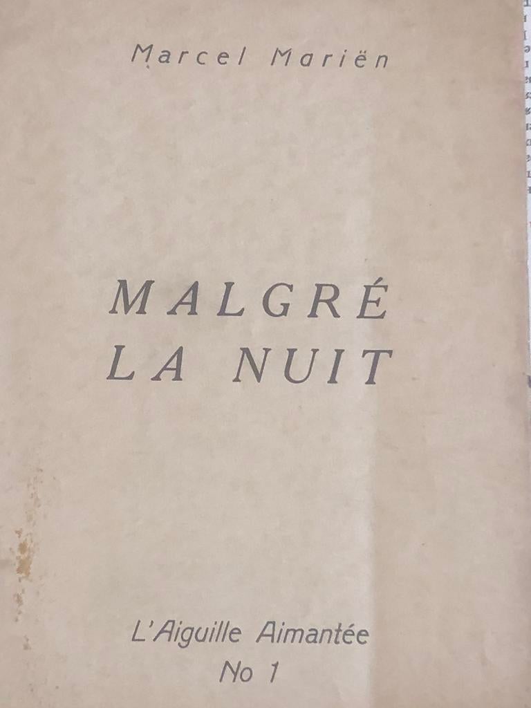 Marcel MARIEN envoi à Fernand Dumont, Antiquités & Art, Enlèvement ou Envoi