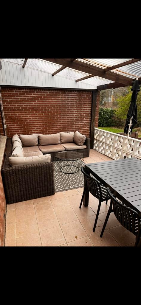 Loungeset, Tuin en Terras, Ophalen, Kunststof, Gebruikt, 6 zitplaatsen