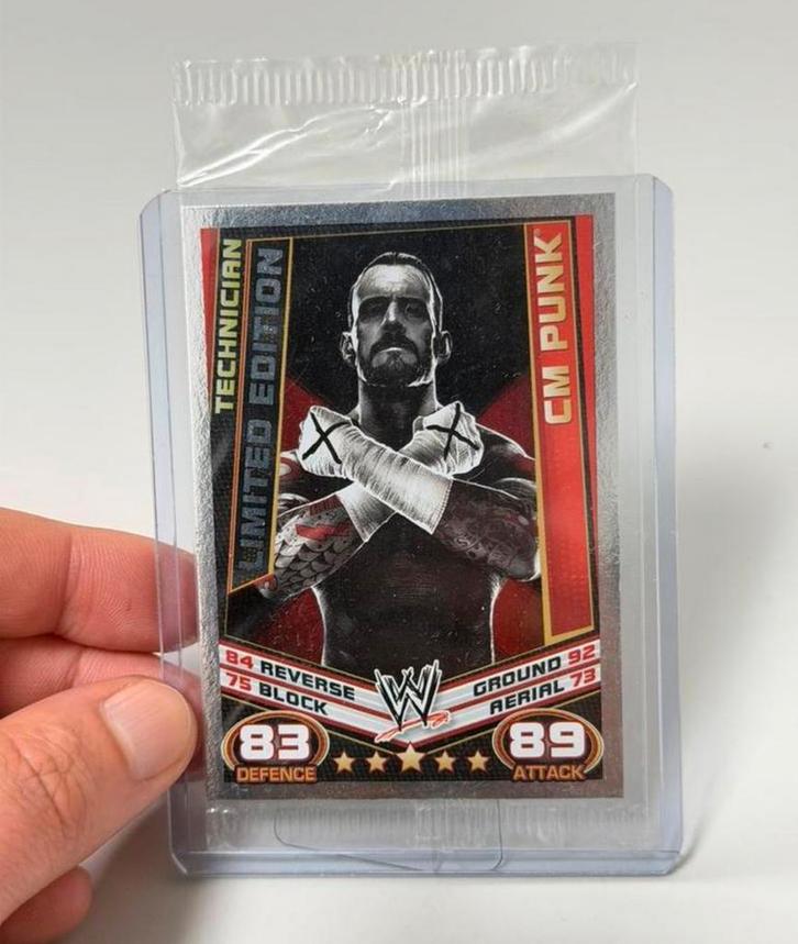 SLAM ATTAX REBELLION LIMITED EDITION CARD CM PUNK W13 Nieuw, Verzamelen, Sportartikelen en Voetbal, Nieuw, Spelerskaart, Ophalen of Verzenden