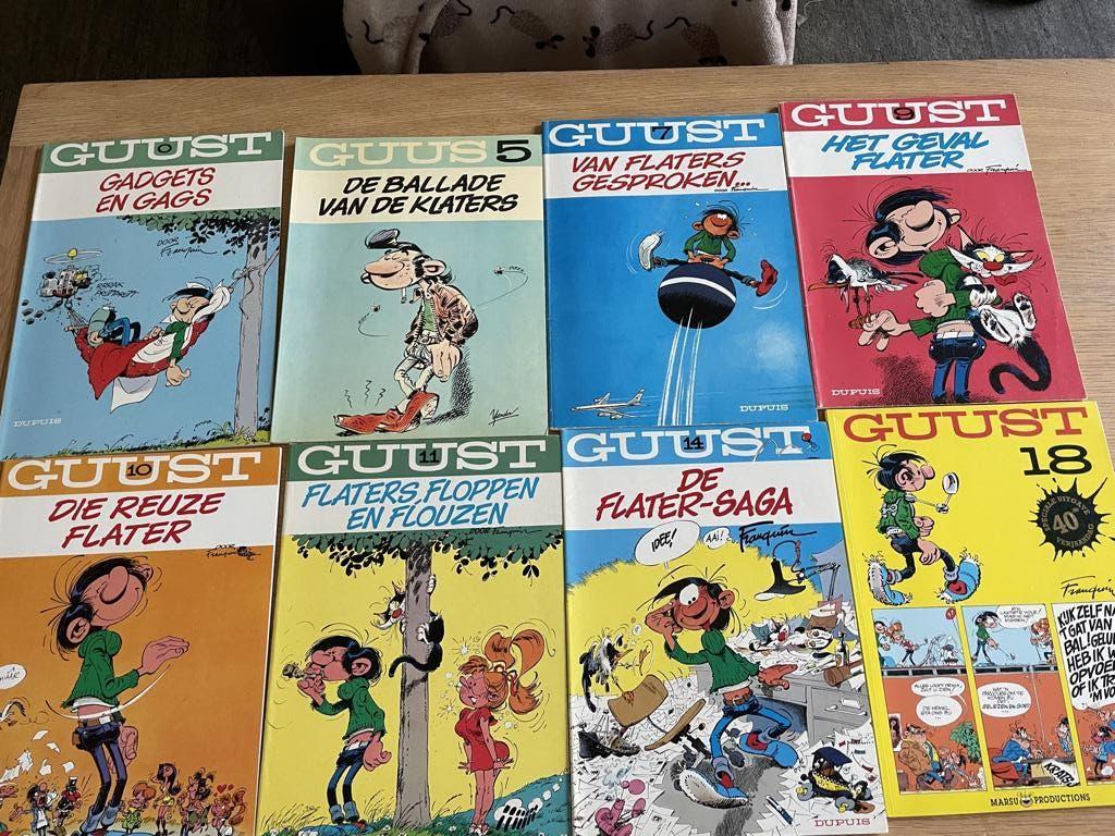 strips Guust, Meerdere stripboeken, Ophalen, Gelezen, Dupuis