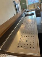 Bar lekbak inclusief pompsteen en kraan, Zakelijke goederen, Ophalen, Gebruikt, Inox Meubilair