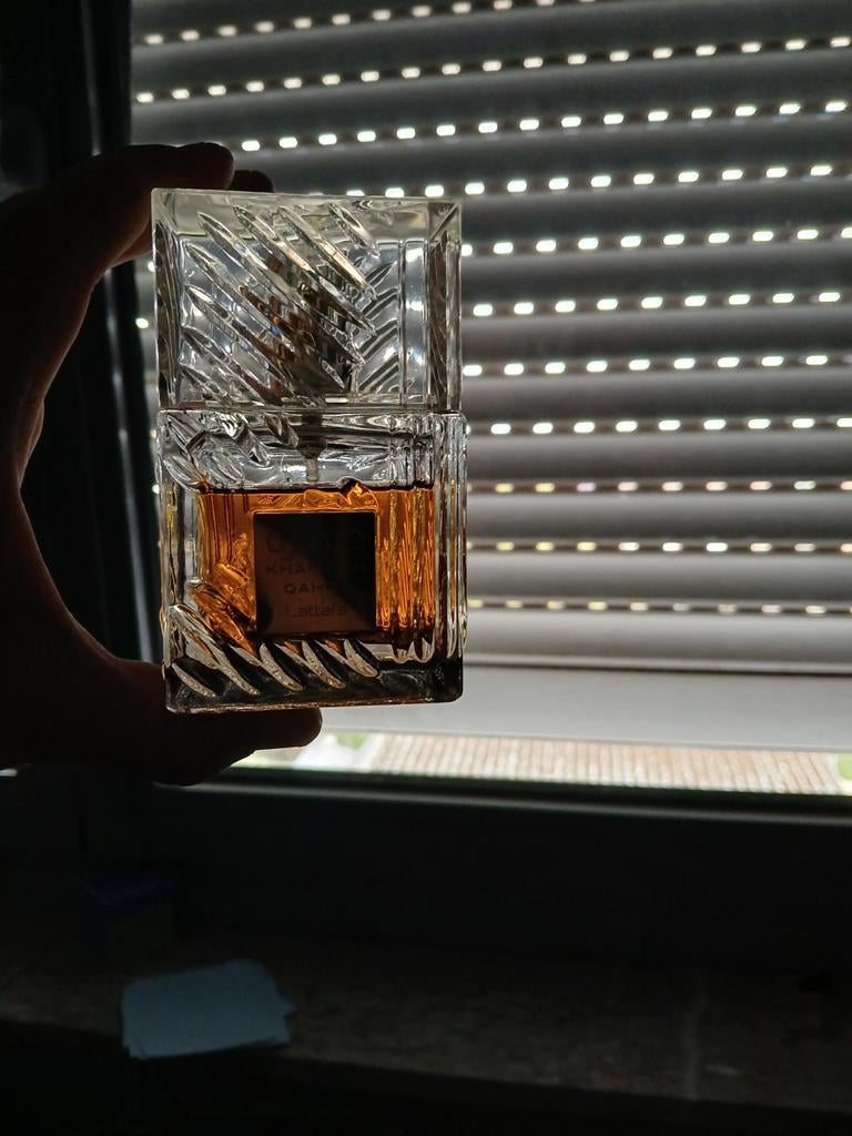 Lattafa Khamrah Qawa ruilen tegen Lattafa Khamrah!, Huis en Inrichting, Ophalen, Gebruikt, Overige kleuren, Parfum