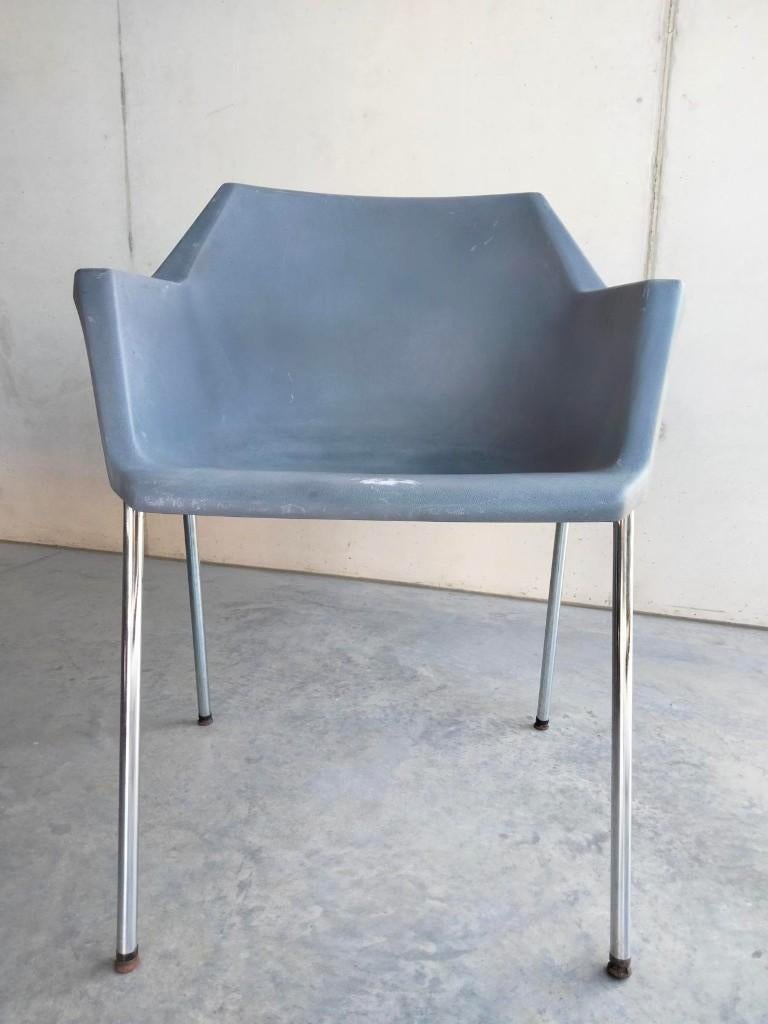 1970s vintage design stoel Meurop model Golf JP Emonds-Alt, Maison & Meubles, Chaises, Enlèvement, Utilisé, Métal, Une