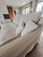 2-zitsbank in beige stof, Ophalen, Stof