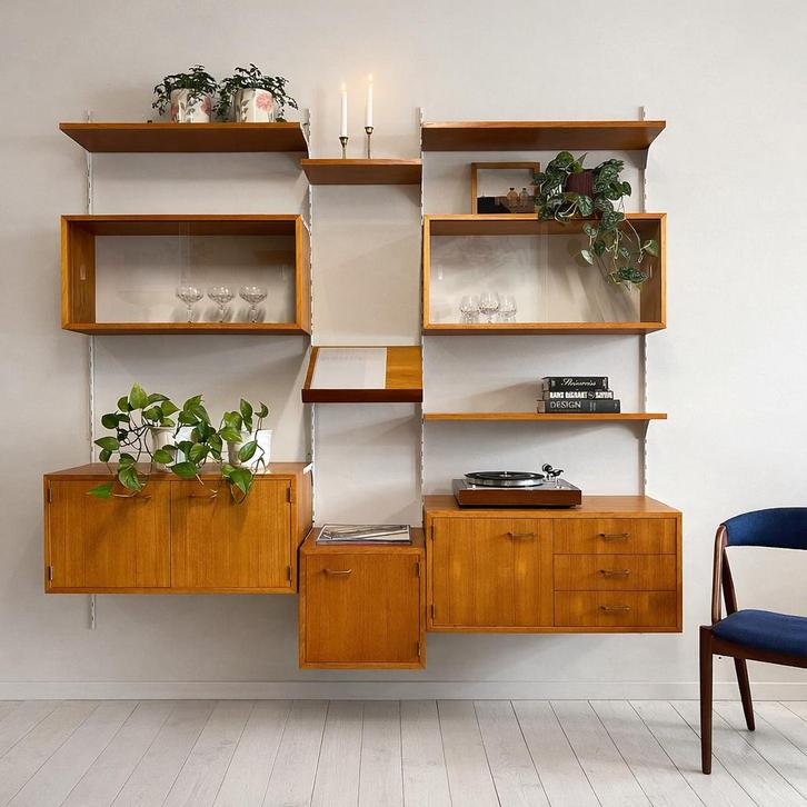 Vintage wandmeubel •IKEA BYGGA 1969•, Huis en Inrichting, Kasten | Boekenkasten, Ophalen of Verzenden