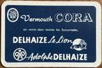 Carte à jouer DELHAIZE LE LION/VERMOUTH CORA, Collections, Enlèvement ou Envoi, Comme neuf, Carte(s) à jouer