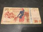 Tunesië 20 Dinars, Ophalen of Verzenden