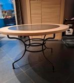 Ronde tafel met blauwe zwart steen, Ophalen