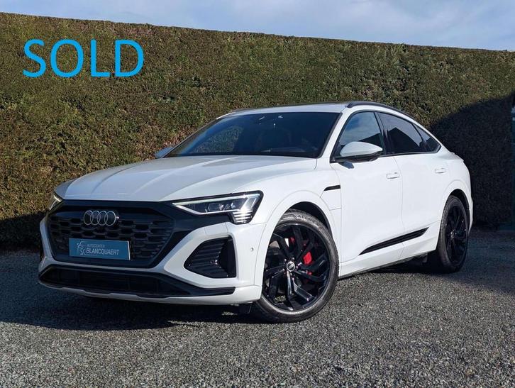 Audi Q8 e-tron !verkocht! -2x S-line- opendak-head up-95 kWh, Autos, Audi, Entreprise, Achat, Q8 e-tron, Caméra 360°, 4x4, Airbags