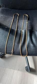 2 halskettingen, Handtassen en Accessoires, Kettingen, Ophalen of Verzenden, Zo goed als nieuw, Goud, Overige materialen