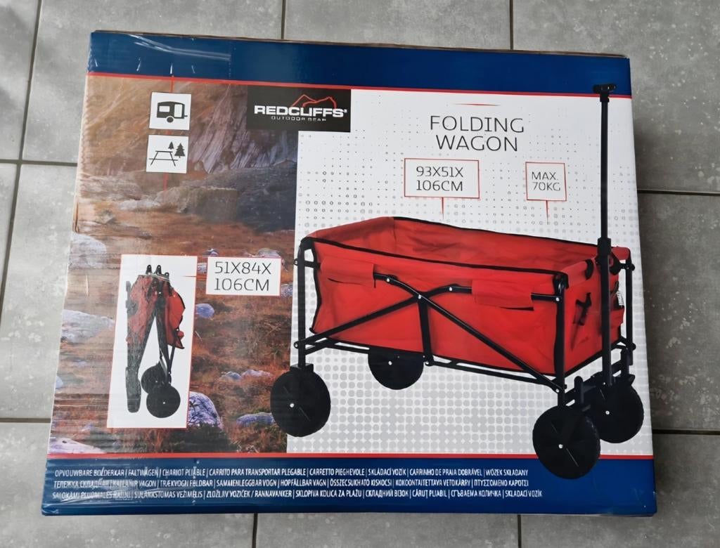NIEUW Folding wagon - bolderkar, Hobby en Vrije tijd, Modelbouw | Auto's en Voertuigen, Ophalen