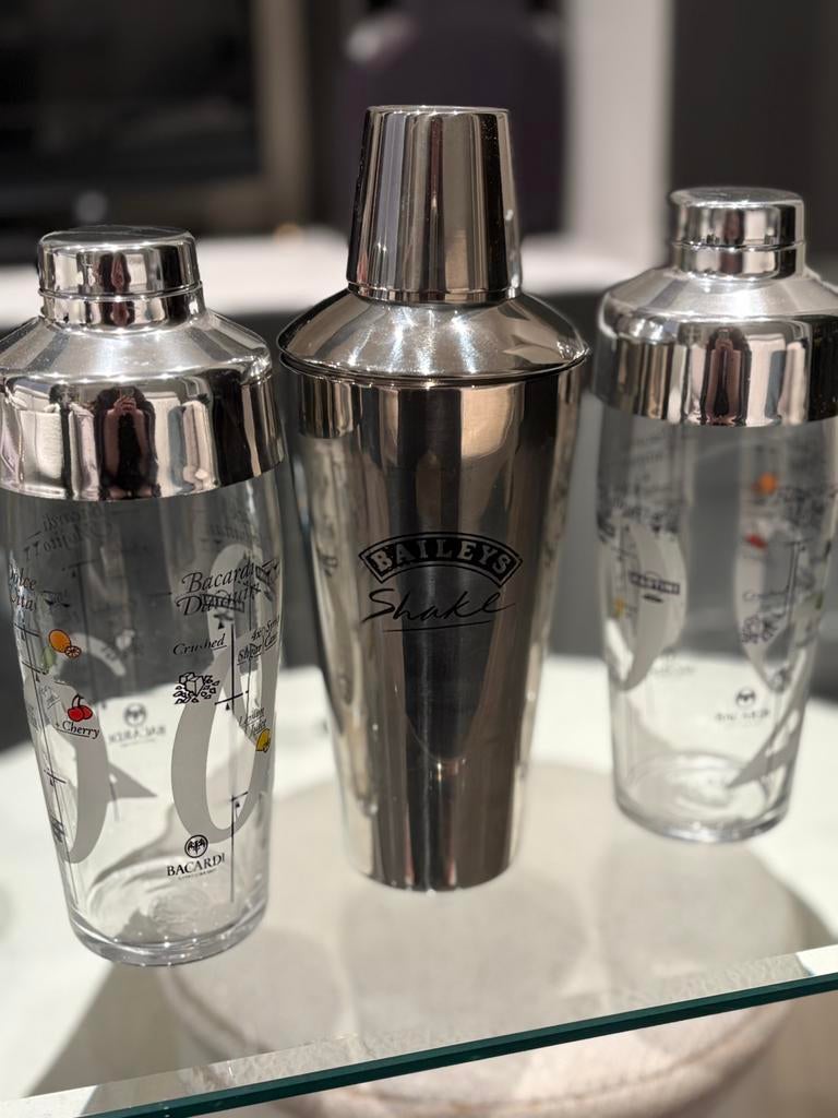 3 nieuwe cocktail-shakers., Overige typen, Ophalen of Verzenden, Overige merken, Nieuw