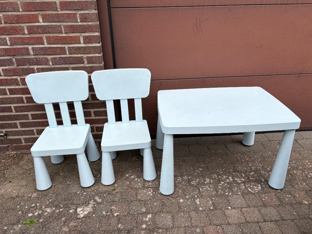 kinderstoel (2st) met tafel, Ophalen, Gebruikt, Tafel(s) en Stoel(en)