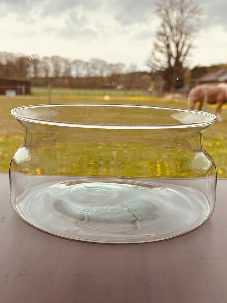 Glazen schaal H9,5 diameter 19cm, Ophalen, Zo goed als nieuw
