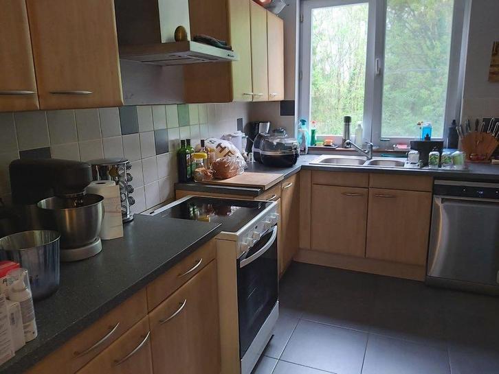 cuisine, Maison & Meubles, Cuisine | Cuisines complètes, Utilisé, Cuisine en U, Brun, Bois, Enlèvement