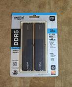 2x16GB DDR5 CRUCIAL PRO 6000MHZ, Informatique & Logiciels, Neuf, 32 GB, Enlèvement ou Envoi, Desktop