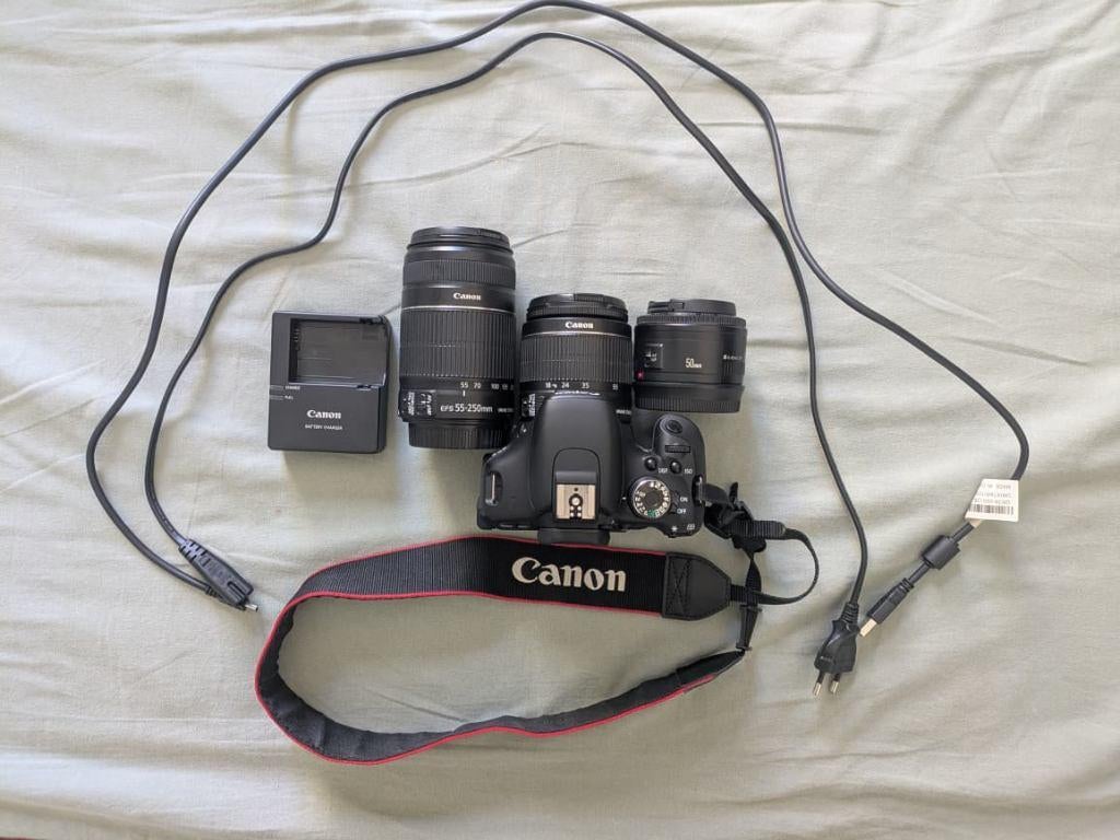Canon EOS 600D - Uitstekende conditie + 3 lenzen, Audio, Tv en Foto, Fotocamera's Digitaal, Spiegelreflex, Canon, Zo goed als nieuw