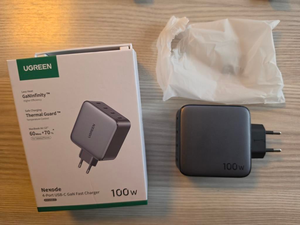 Chargeur USB-C UGREEN Nexode 100W avec garantie et boîte, Enlèvement ou Envoi, Comme neuf, Autres marques