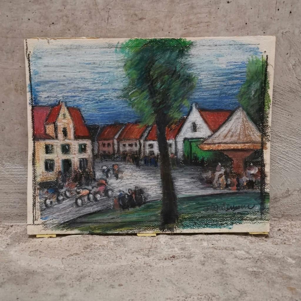 Kermiskoers in Vlaanderen (ca 1950) - Gaston Willemsen, Antiek en Kunst, Ophalen