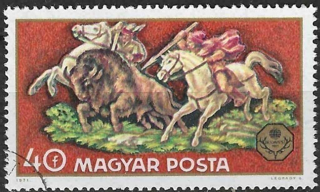 Hongarije 1971 - Yvert 2152 - Tenstoonstelling Jacht (ST), Postzegels en Munten, Postzegels | Europa | Hongarije, Gestempeld, Verzenden