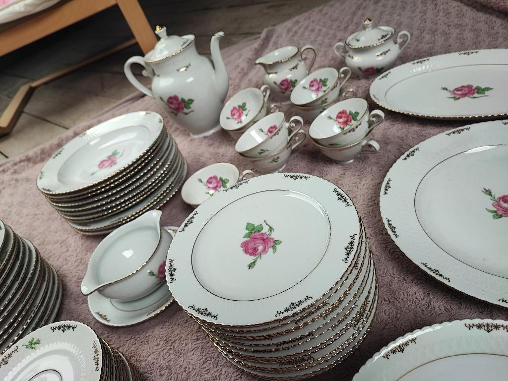 Service seltmenn weiden bavara Elisabeth, Enlèvement, Utilisé, Porcelaine, Assiette ou Plat
